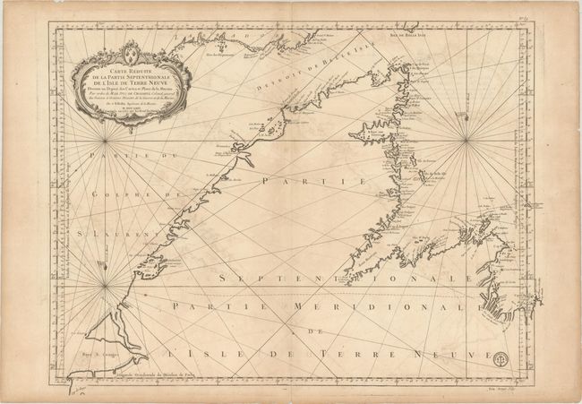 Carte Reduite de la Partie Septentrionale de l'Isle de Terre Neuve Dressee au Depost des Cartes et Plans de la Marine...