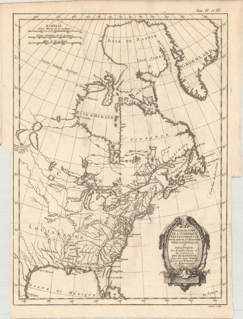 Partie du Nord de l'Amerique Septentrionale. Pour Servir a l'Histoire Philosophique et Politique