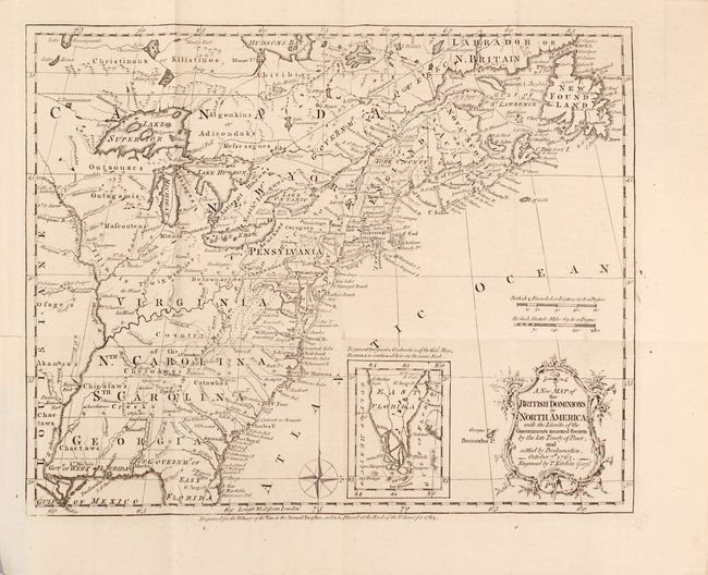 A New Map of the British Dominions in North America; with the Limits of the Governments Annexed Thereto by the Late Treaty of Peace... [bound in] The Annual Register, or a View of the History, Politics, and Literature