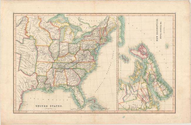 United States [on sheet with] New Brunswick, Nova Scotia &c.