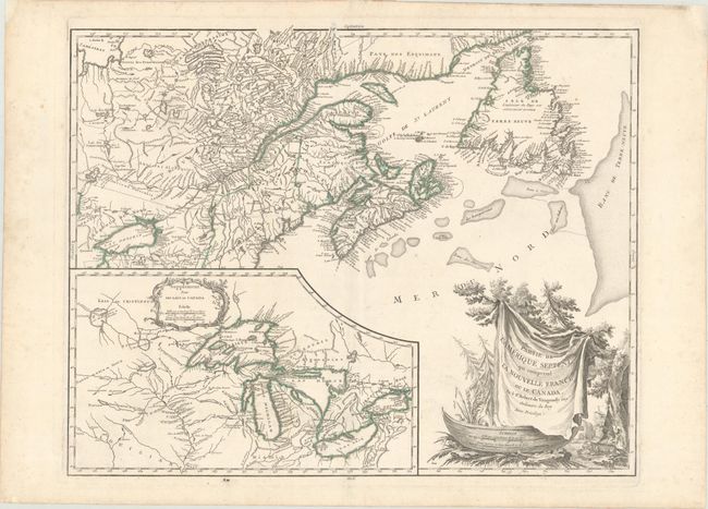 Partie de l'Amerique Septent? qui Comprend la Nouvelle France ou le Canada