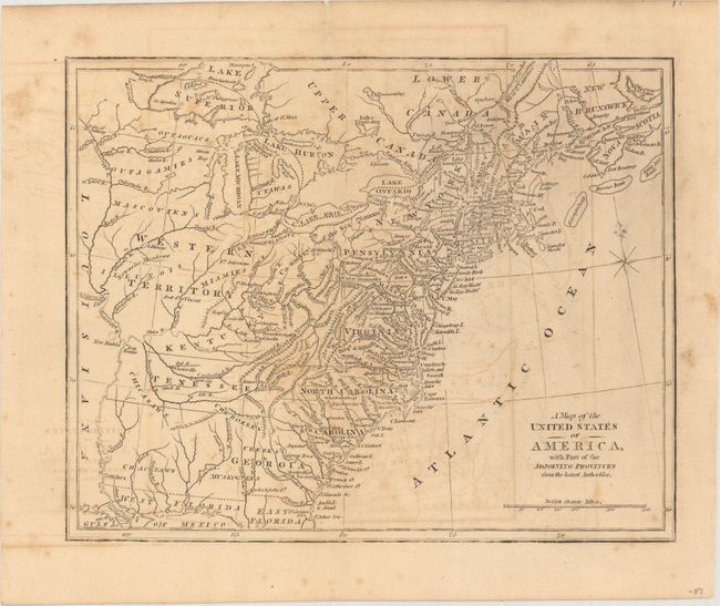 A Map of the United States of America, with Part of the Adjoining Provinces, from the latest Authorities