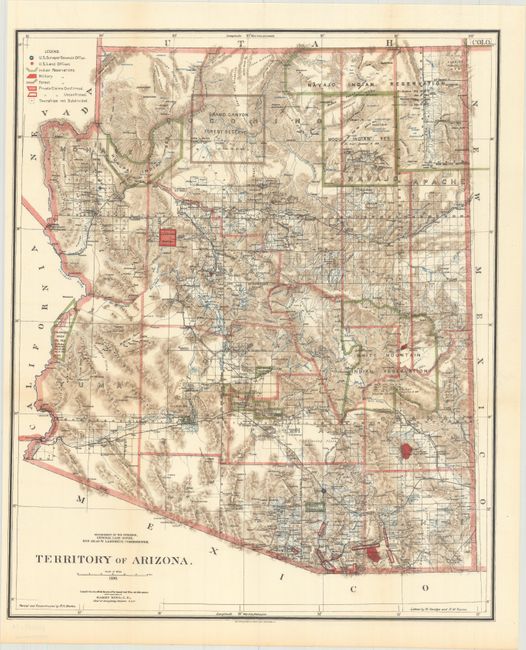 Territory of Arizona [Two Maps]