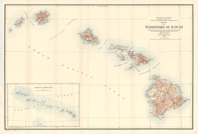 Map of the Territory of Hawaii...