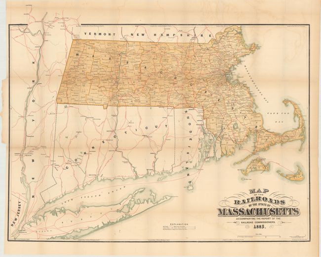 Map of the Railroads of the State of Massachusetts Accompanying the Report of the Railroad Commissioners