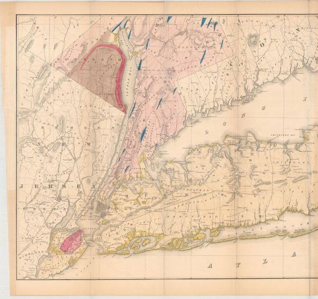 Geological Map of Long & Staten Islands with the Environs of New York