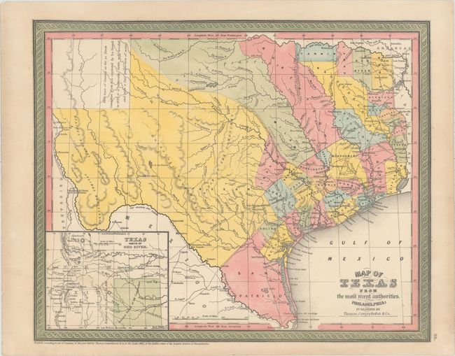 Map of Texas from the Most Recent Authorities