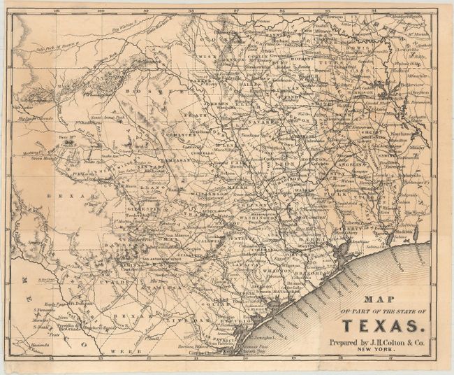 Map of Part of the State of Texas