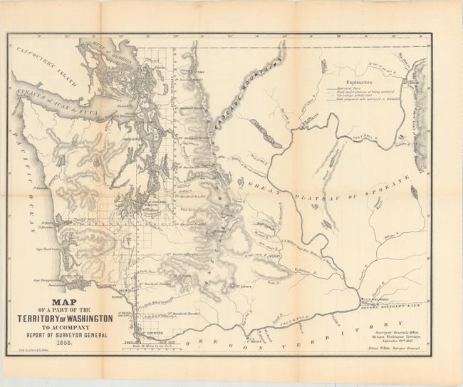Map of a Part of the Territory of Washington to Accompany Report of Surveyor General