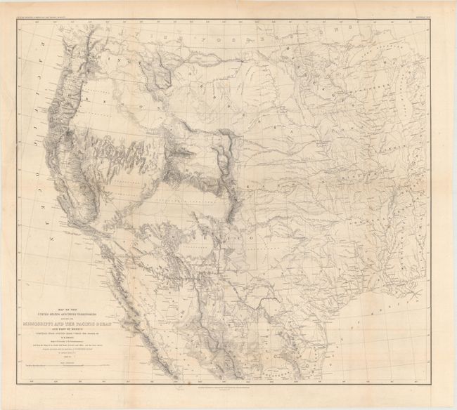 Map of the United States and Their Territories Between the Mississippi and the Pacific Ocean and Part of Mexico Compiled from Surveys Made Under the Order of W.H. Emory...