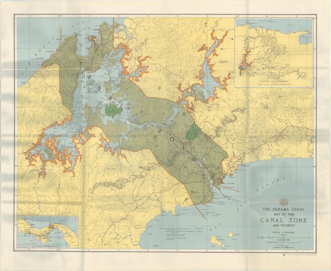 The Panama Canal Map of the Canal Zone and Vicinity