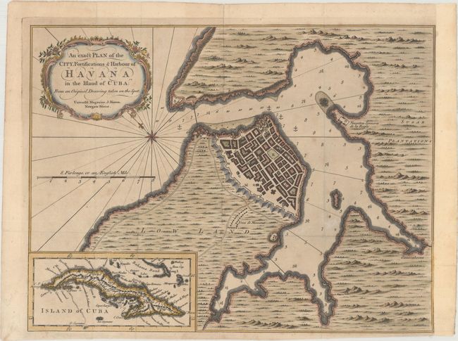 An Exact Plan of the City, Fortifications & Harbour of Havana in the Island of Cuba: From an Original Drawing Taken on the Spot