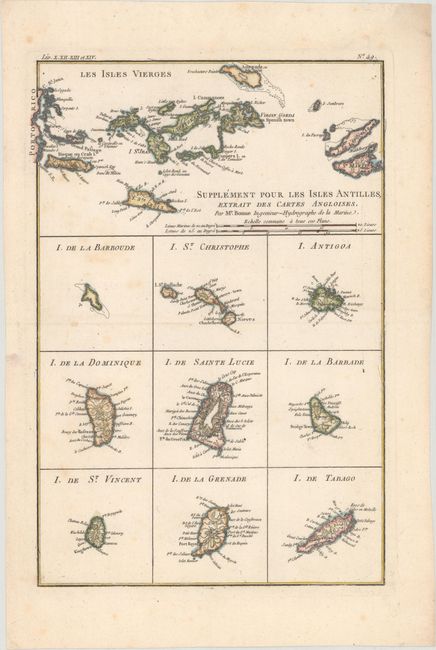 Supplement pour les Isles Antilles, Extrait des Cartes Angloises