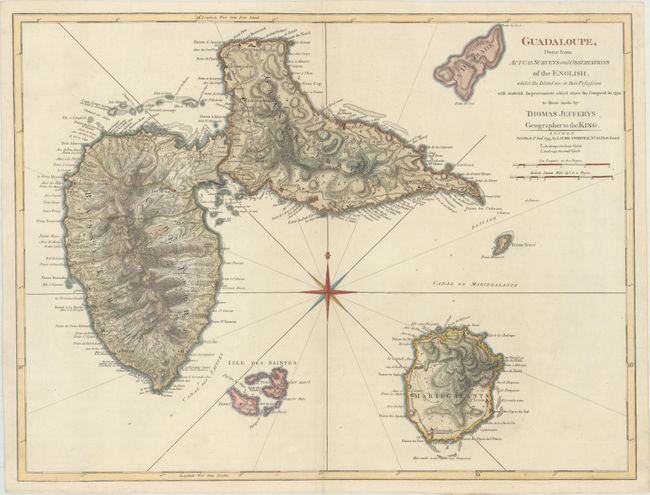 Guadaloupe, Done from Actual Surveys and Observations of the English, Whilst the Island Was in Their Possession with Material Improvements Added Since the Conquest in 1794