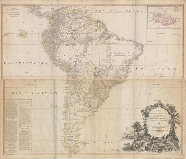 A Map of South America Containing Tierra-Firma, Guayana, New Granada Amazonia, Brasil, Peru, Paraguay, Chaco, Tucuman, Chili and Patagonia