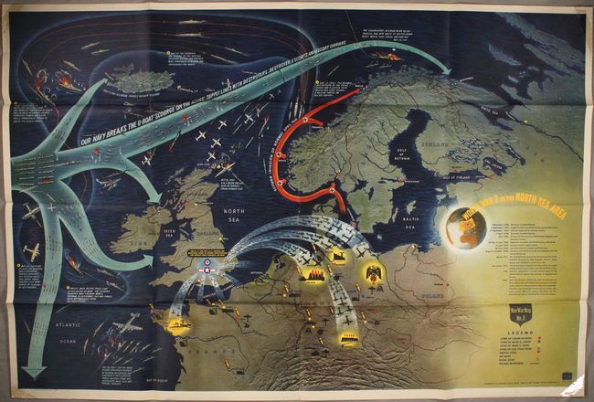 Nav War Map No. 3 - World War 2 in the North Sea Area