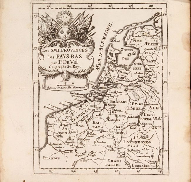 Cartes et Tables de Geographie, des Provinces Eschues a la Reine Tres-Chretiene [bound with] Les XII. Provinces. Ou sont les Conquestes du Roy en Holande, et en Flandres