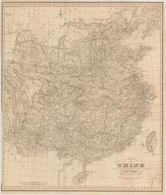 Carte de la Chine Dressee d'Apres les Materiaux Chinois les Plus Authentiques