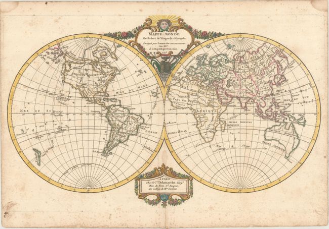 Mappe-Monde par Robert de Vaugondy Geographe...