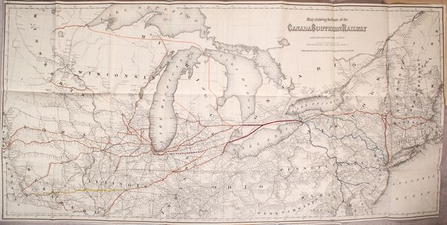 Map Showing the Route of the Canada Southern Railway and Its Connecting Lines [bound in] The Canada Southern Railway Company. Prospectus, Reports and Other Documents