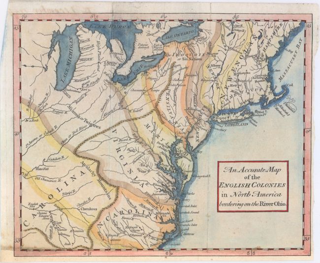 An Accurate Map of the English Colonies in North America Bordering on the River Ohio