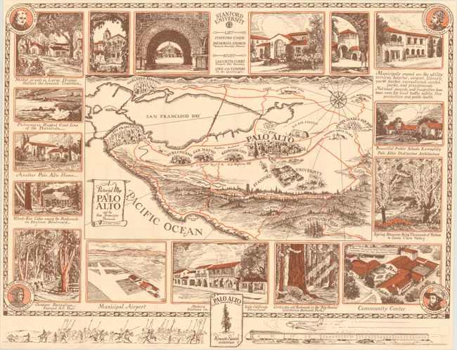 A Pictorial Map of Palo Alto and the San Francisco Peninsula