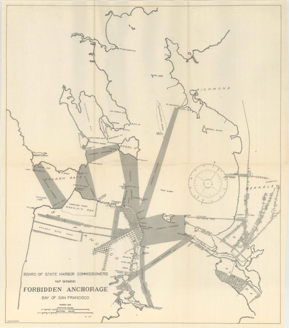 Board of State Harbor Commissioners Map Showing Forbidden Anchorage Bay of San Francisco [with] Map of the Water Front of San Francisco from Twenty Fourth St. to Laguna St.
