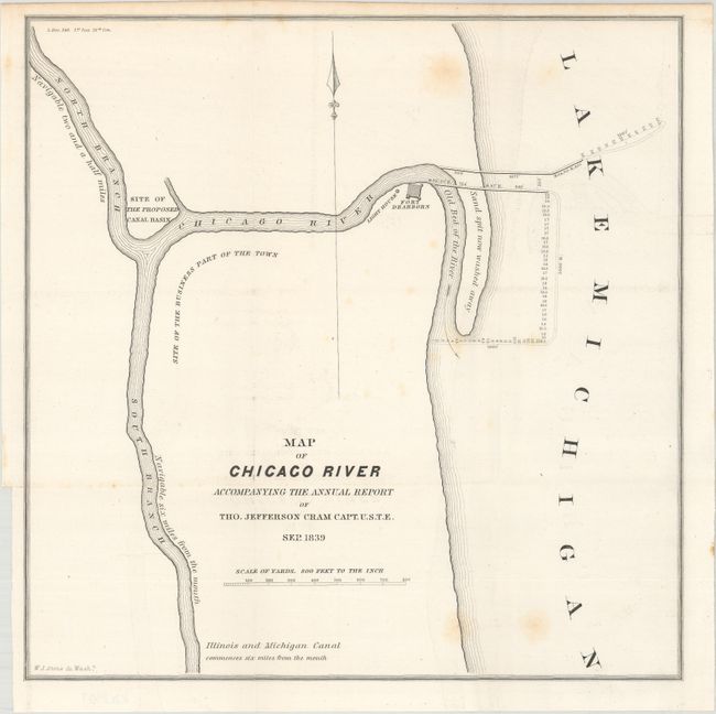 Map of Chicago River Accompanying the Annual Report...