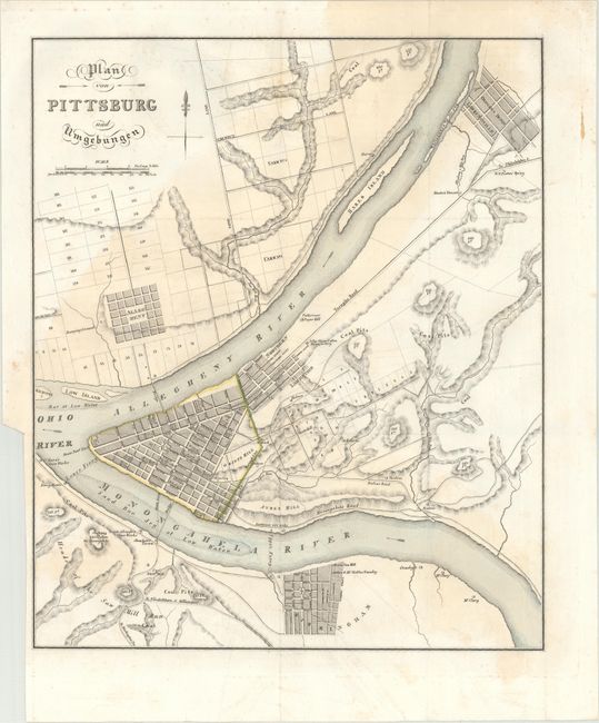 Plan von Pittsburg und Umgebungen