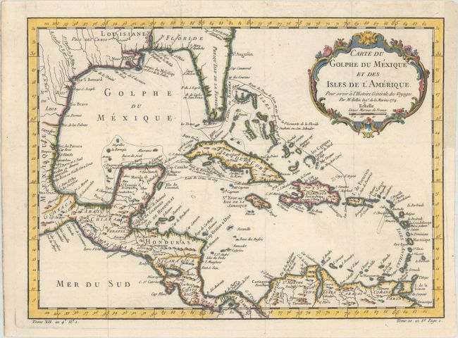 Carte du Golphe du Mexique et des Isles de l'Amerique. Pour Servir a l'Histoire Generale des Voyages