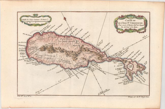 Carte de de l'Isle St. Christophe, pour Servir a l'Histoire Genle. des Voyages
