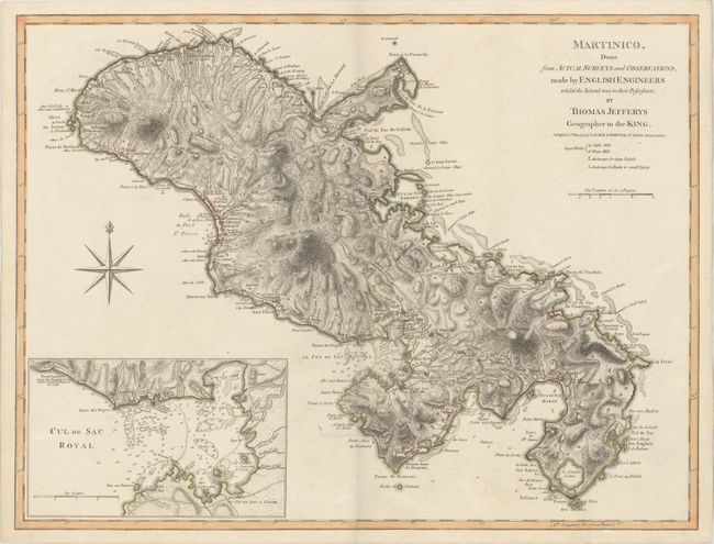 Martinico, Done from Actual Surveys and Observations, Made by English Engineers Whilst the Island Was in Their Possession