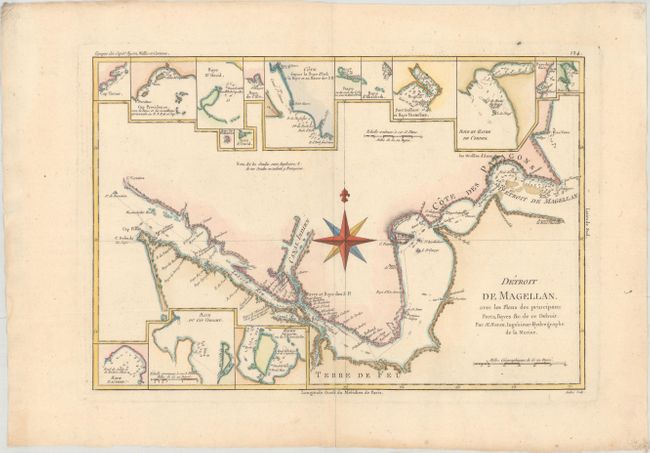 Detroit de Magellan, avec les Plans des Principaux Ports, Bayes &c. de ce Detroit