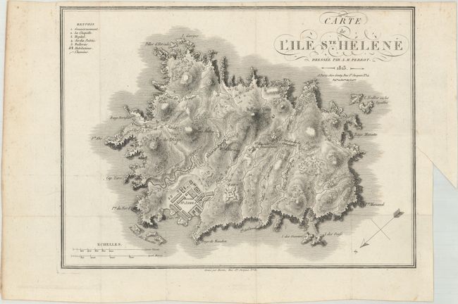 Carte de l'Ile Ste. Helene