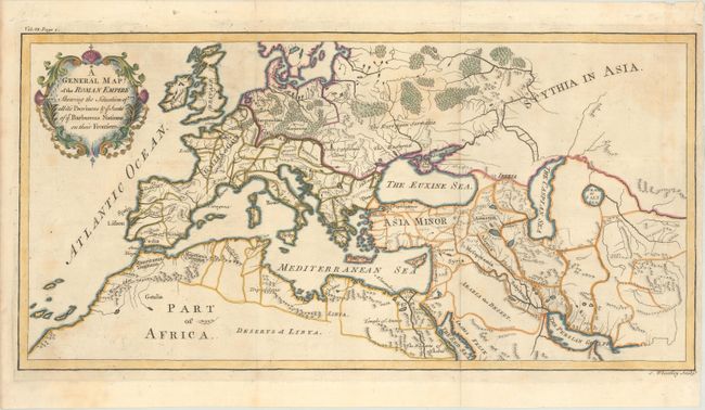 A General Map of the Roman Empire Shewing the Situation of All It's Provinces & ye Seats of ye Barbarous Nations on Their Frontiers