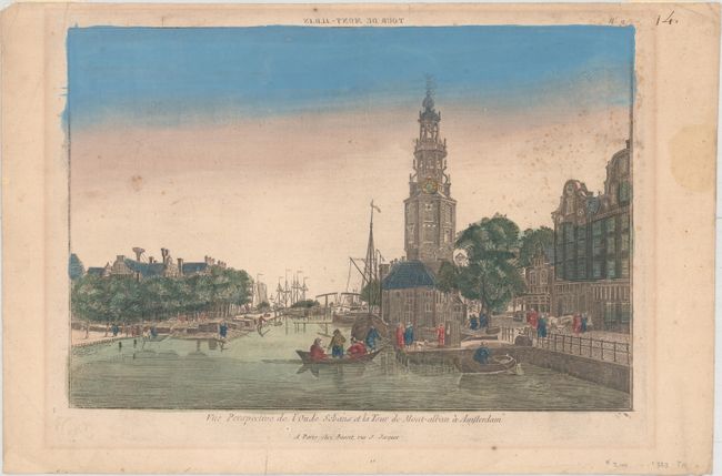 Vue Perspective de l'Oude Sebans et la Tour de Mont-Alban a Amsterdam