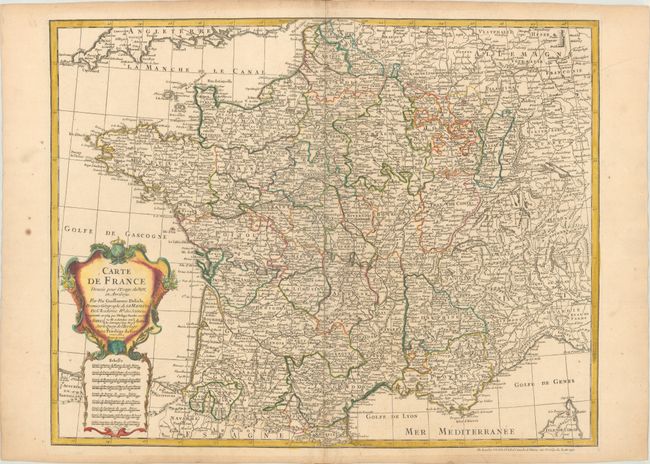 Carte de France Dressee pour l'Usage du Roy, en Avril 1721...