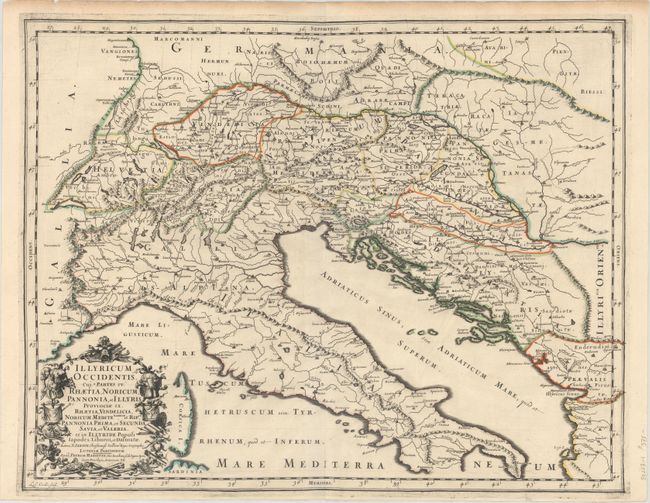 Illyricum Occidentis. Cuj. 9 Partes IV. Rhaetia, Noricum, Pannonia, et Illyris Provinciae IX...