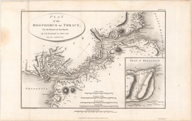 Plan of the Bosphorus of Thrace. For the Travels of Anacharsis