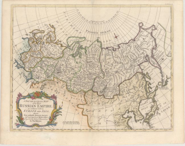 A New and Accurate Map of the Whole Russian Empire, as Contained Both in Europe and Asia. Drawn from Authentic Journals, Surveys, and Most Approved Modern Maps...