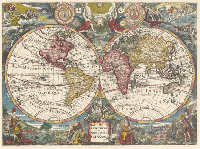 Mape-Monde Planisphere, ou Carte Generale du Monde