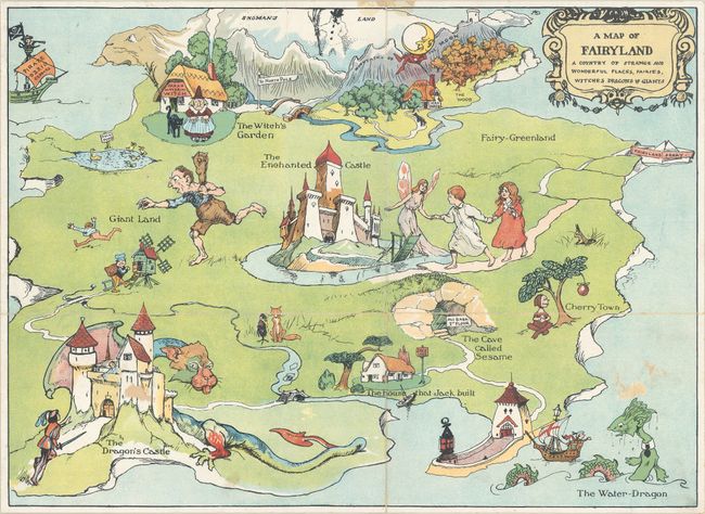 A Map of Fairyland - A Country of Strange and Wonderful Places, Fairies, Witches Dragons & Giants [with] The Magic Map Book