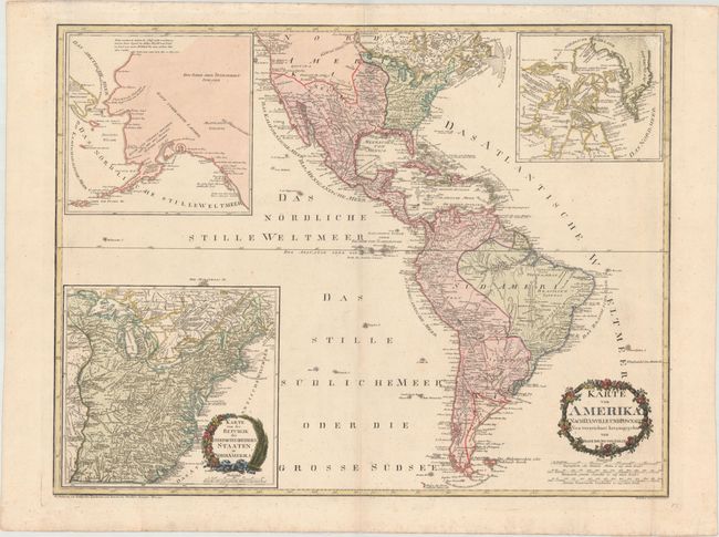 Karte von Amerika. Nach d'Anville und Pownall Neu Verzeichnet Herausgegeben