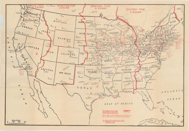 The Duston Radio Broadcast Map [with] Radio Log and Call Book [and] Radio Map of United States and Canada