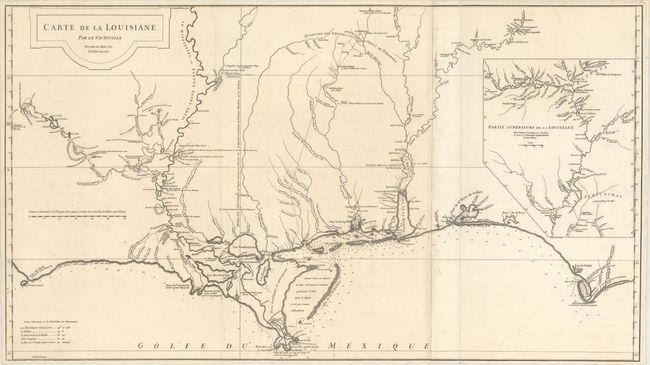 Carte de la Louisiane par Le Sr. D'Anville Dressee en Mai 1732. Publiee en 1752.