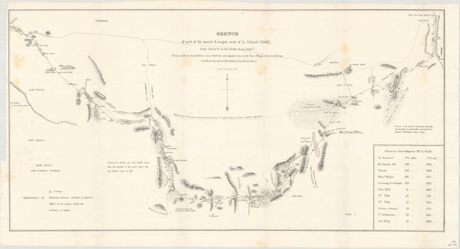 Sketch of Part of the March & Wagon Road of Lt. Colonel Cooke, from Santa Fe to the Pacific Ocean, 1846-7