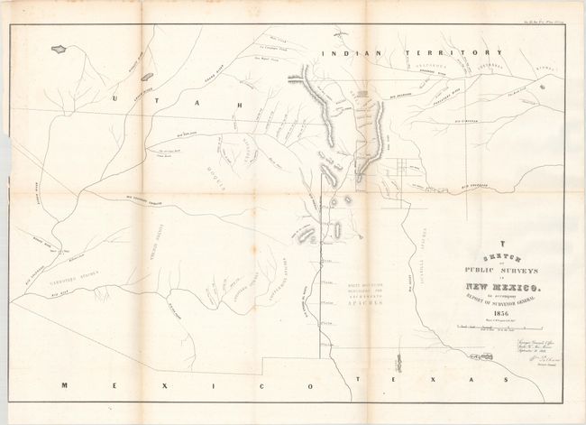 Sketch of Public Surveys in New Mexico, to Accompany Report of Surveyor General