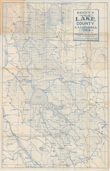 Denny's Map of Lake County California