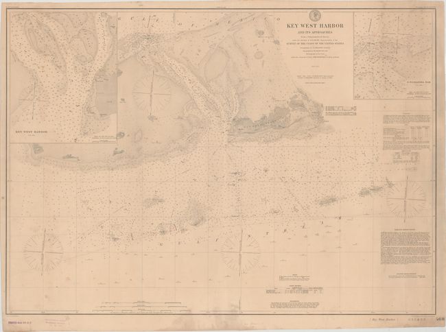 Key West Harbor and Its Approaches from a Trigonometrical Survey...