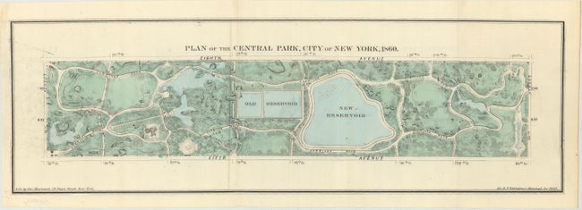Plan of the Central Park, City of New York, 1860